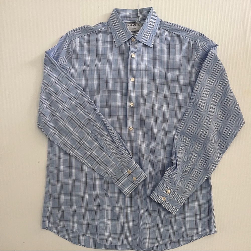 Charles Tyrwhitt Blue plaid shirt